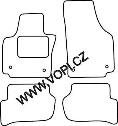 Autokoberce Seat Altea / Toledo 2009 - Perfectfit (4220)